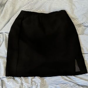 Black skirt w/ side slit